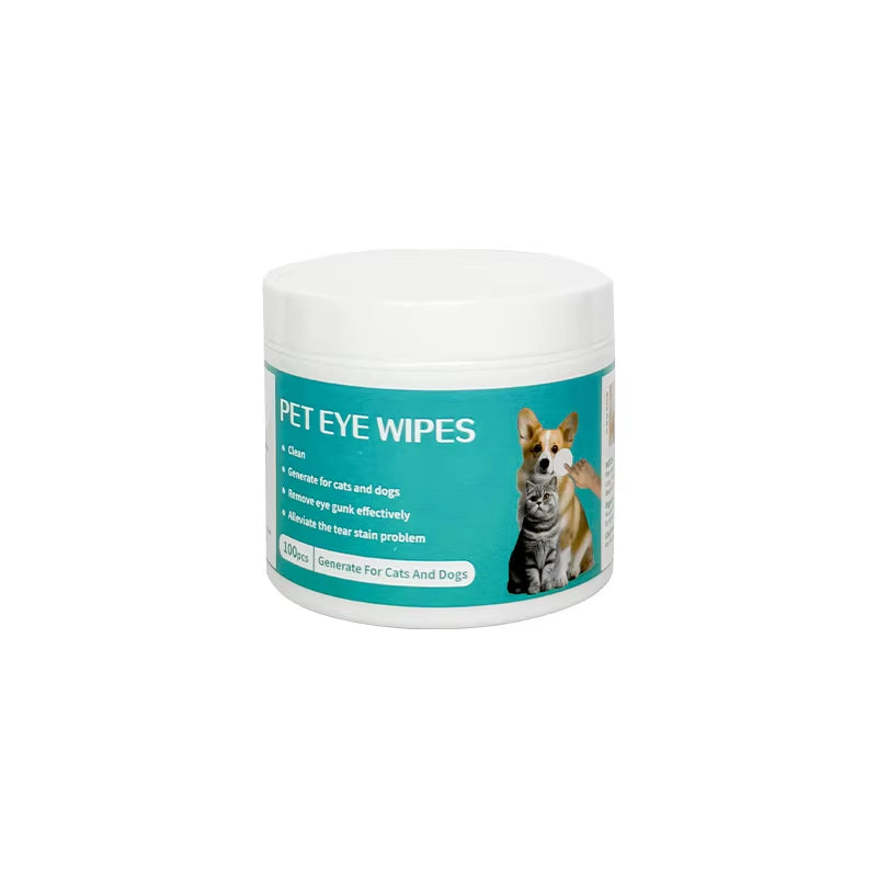Pet Cleaning Products Eye Wipes to Remove Tear Marks Cleaning Wet Tissues Cat Wiping Eyes Removing Tear Marks
