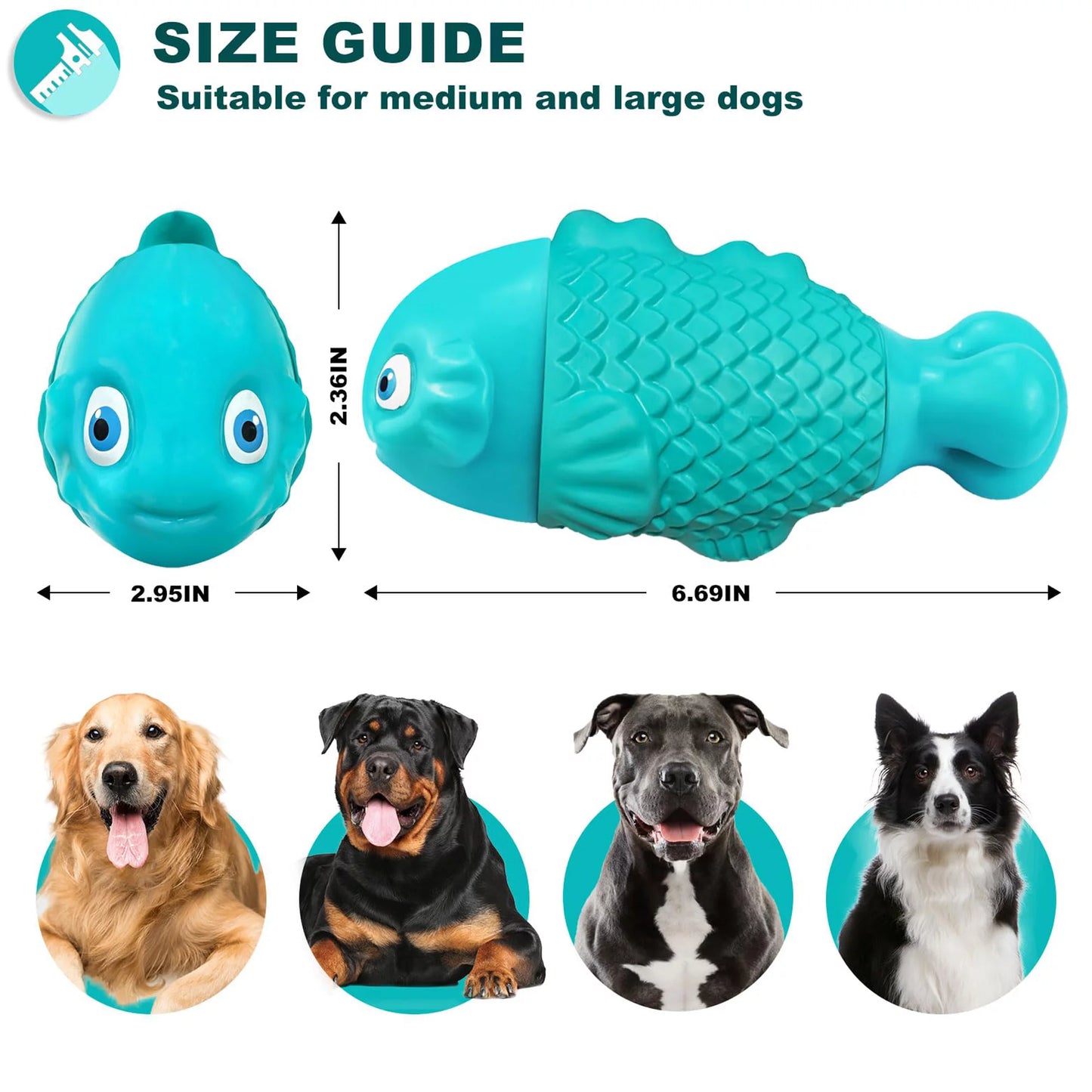 Dog Chew Toys for Aggressive Chewers, Indestructible Dog Toys for Aggressive Chewers, Tough Dog Toys for Large Dogs, Squeaky Dog Toys, Strong Dog Toys, Super Chewer, Heavy Duty