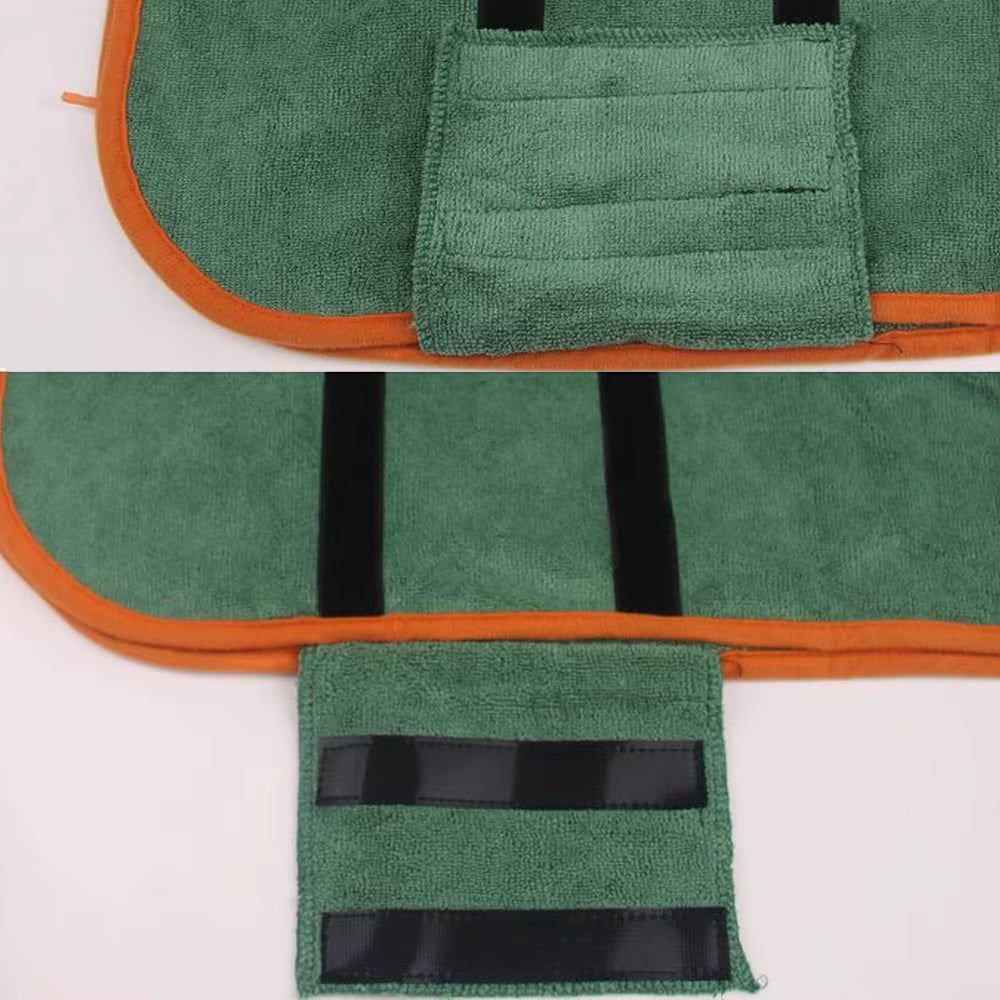 Dog Towel Microfiber Dog Bathrobe Prevents Water Splashes Pet Towel Absorbent Cat Towel Pet Cleaning