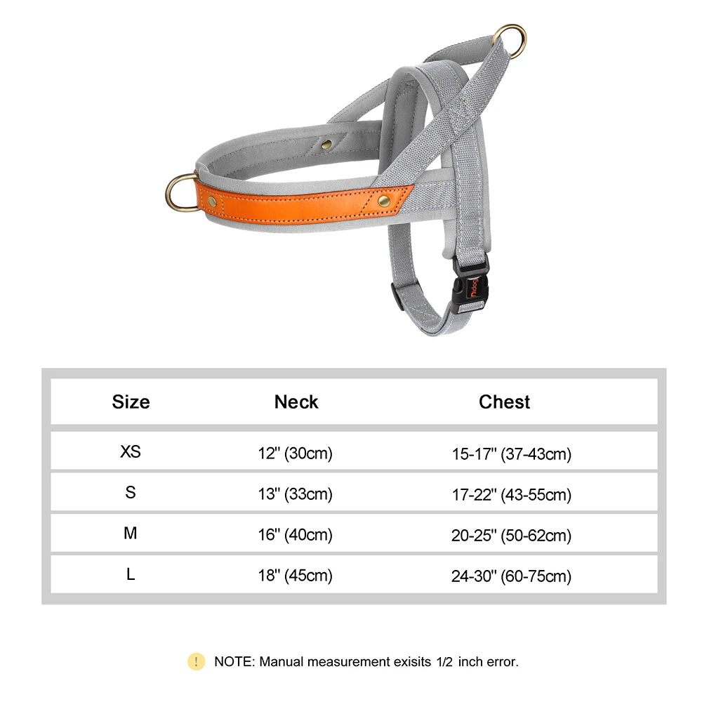 No Pull Dog Harness Soft Padded Dog Harnesses Vest Reflective Pet Training Harnesses Durable for Small Medium Large Dogs Bulldog
