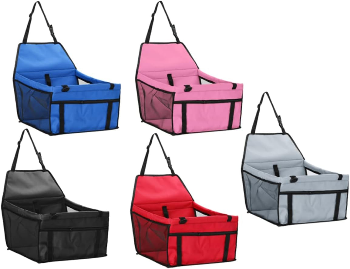 Portable Dog Car Booster Seat Pet Car Seat Carrier Travel Bag for Safe Dog Travel Mesh Design Black Color for Dogs and Pets
