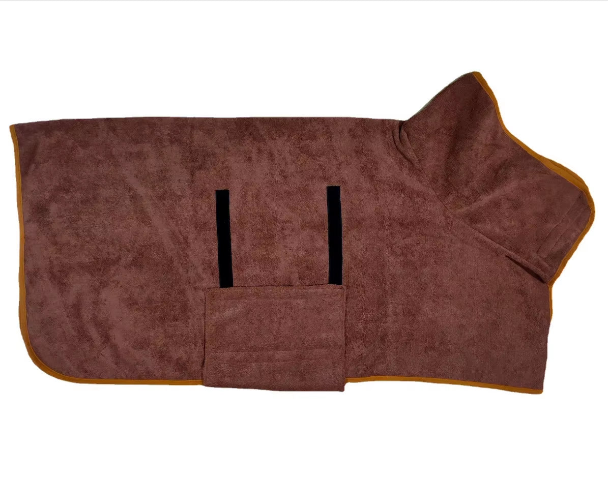 Dog Towel Microfiber Dog Bathrobe Prevents Water Splashes Pet Towel Absorbent Cat Towel Pet Cleaning