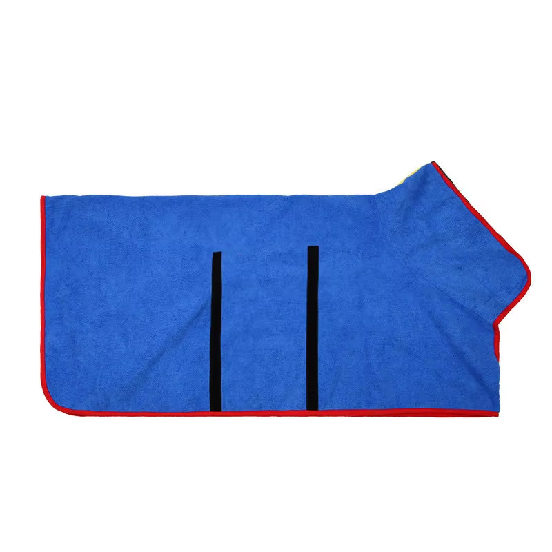 Dog Towel Microfiber Dog Bathrobe Prevents Water Splashes Pet Towel Absorbent Cat Towel Pet Cleaning