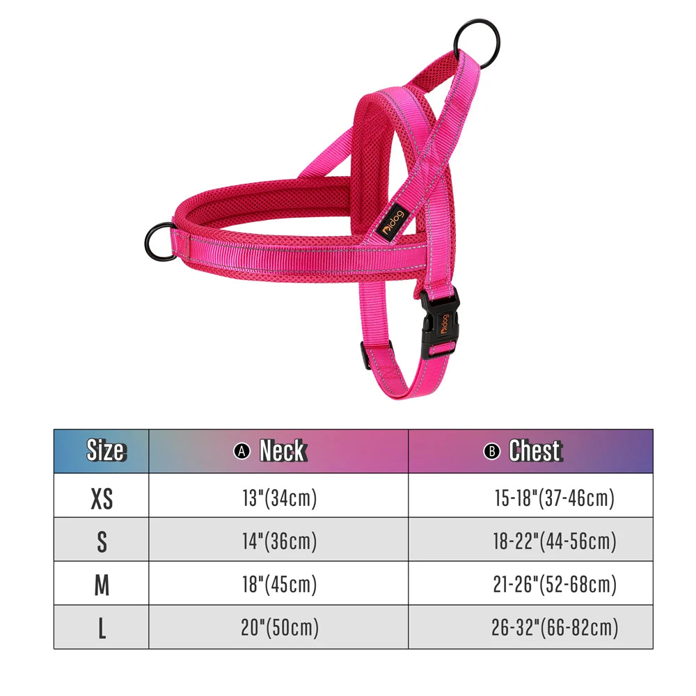 No Pull Dog Harness Soft Padded Dog Harnesses Vest Reflective Pet Training Harnesses Durable for Small Medium Large Dogs Bulldog