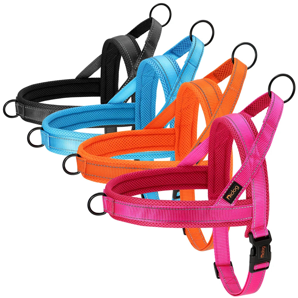 No Pull Dog Harness Soft Padded Dog Harnesses Vest Reflective Pet Training Harnesses Durable for Small Medium Large Dogs Bulldog