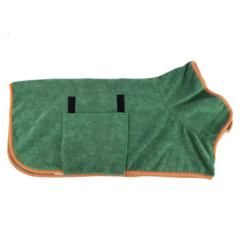 Dog Towel Microfiber Dog Bathrobe Prevents Water Splashes Pet Towel Absorbent Cat Towel Pet Cleaning