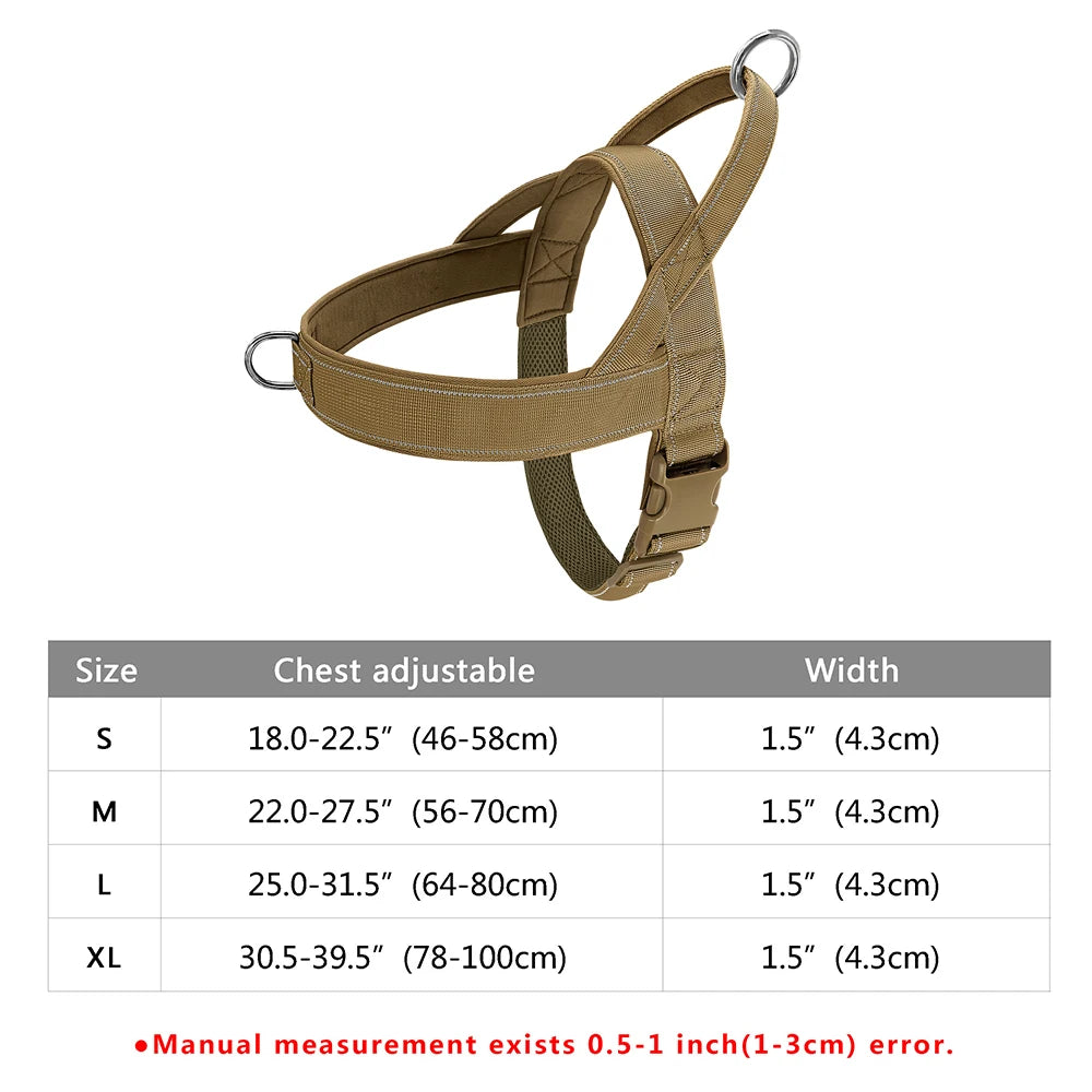 No Pull Dog Harness Soft Padded Dog Harnesses Vest Reflective Pet Training Harnesses Durable for Small Medium Large Dogs Bulldog