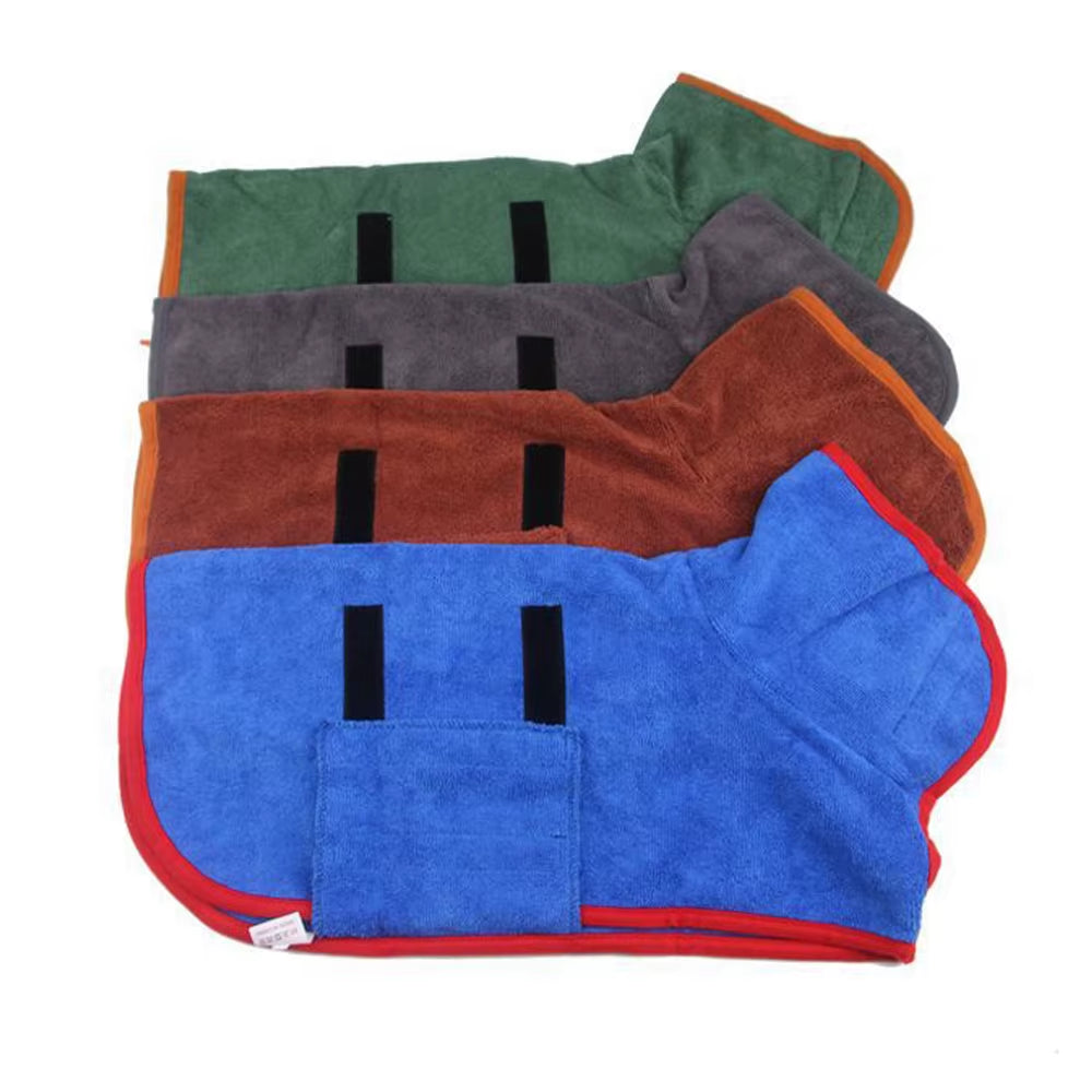 Dog Towel Microfiber Dog Bathrobe Prevents Water Splashes Pet Towel Absorbent Cat Towel Pet Cleaning