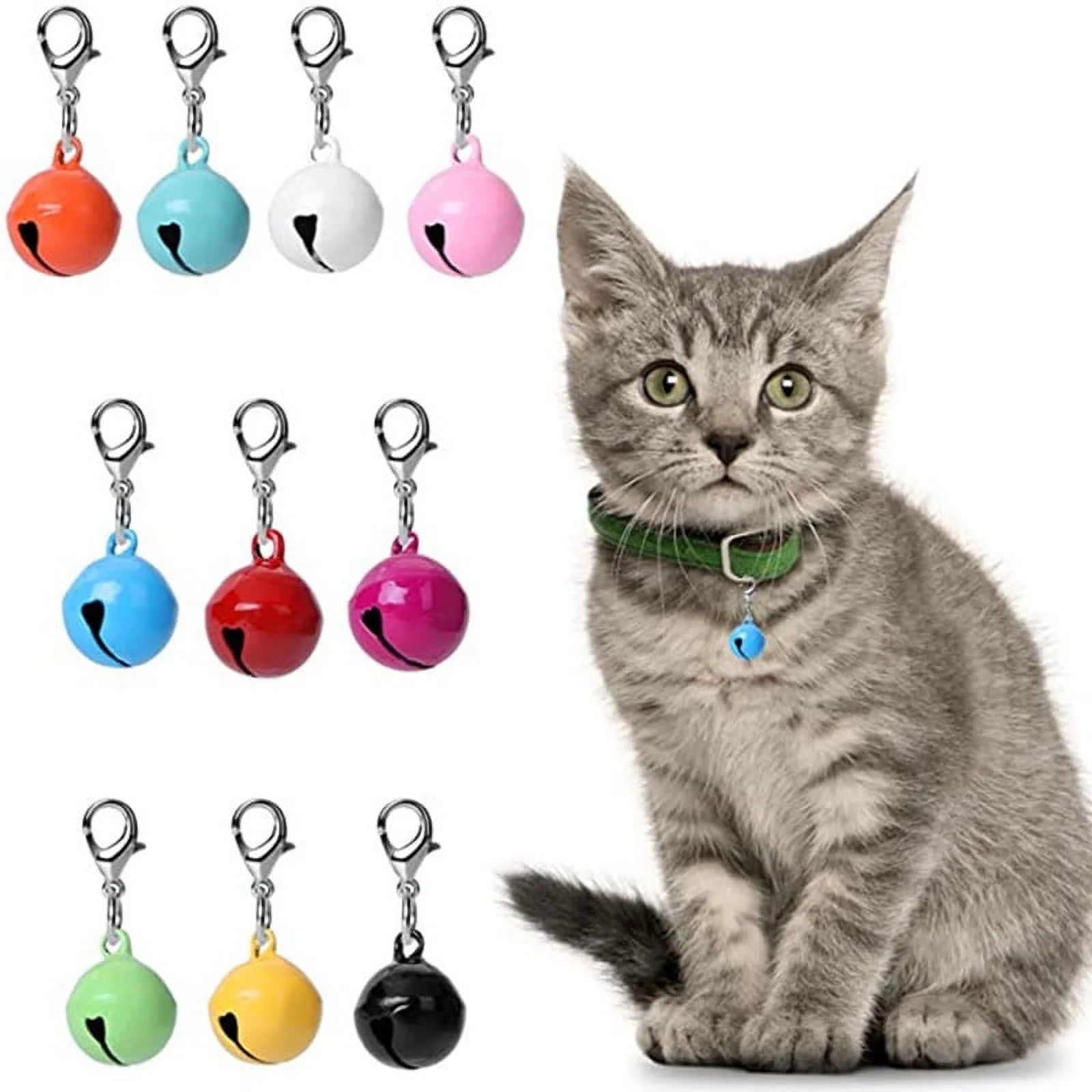 10Pcs Pet Collar Bells Pet Bells for Dog Cat Collar Pet Collar Accessories
